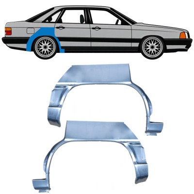 Pannello di riparazione parafango posteriore per Audi 100 C3 1982-1990 / Sinistra+Destra / Set 9993