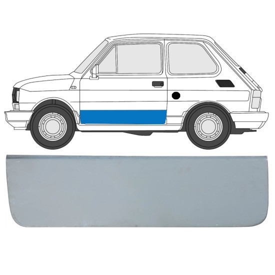 Lamierato riparazione porta per Fiat 126p 1972-2000 / Sinistra 17261