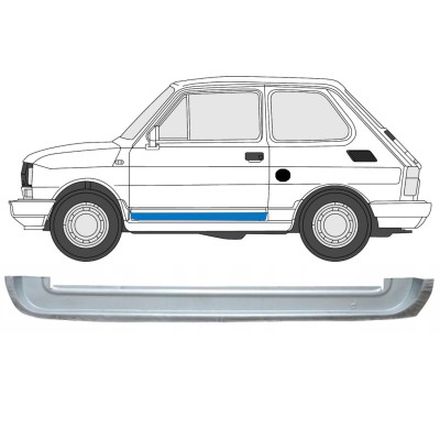 Pannello di riparazione porta anteriore interno per Fiat 126p 1972-2000 / Sinistra 17264