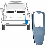 Lamiera di riparazione dell'angolo posteriore per Fiat 126p 1972-2000 / Destra 7577