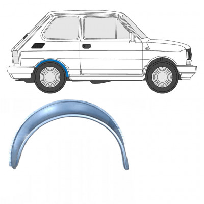 Pannello di riparazione parafango posteriore per Fiat 126p 1972-2000 / Destra 7579