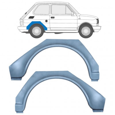 Pannello di riparazione parafango posteriore per Fiat 126p 1972-2000 / Sinistra+Destra / Set 9527