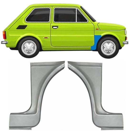 Pannello di riparazione parafango anteriore per Fiat 126p 1972-1994 ST/FL / Sinistra+Destra / Set 11219
