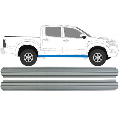 TOYOTA HILUX 2005-2015 PANNELLO DI RIPARAZIONE DELLA SOGLIA / DESTRA = SINISTRA / SET