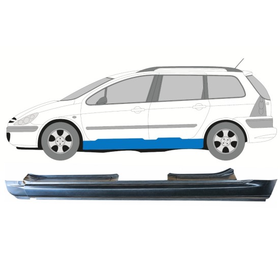 Sottoporta Lamiera Completo per Peugeot 307 2001-2008 / Sinistra / COMBI 16968