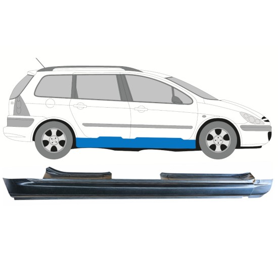 Sottoporta Lamiera Completo per Peugeot 307 2001-2008 / Destra / COMBI 16967