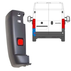 Angolo paraurti con catarifrangente per Fiat Ducato 2006-2018 / Sinistra / Set 9728