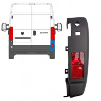 Angolo paraurti posteriore con lampada per Fiat Ducato 2006-2018 / Destra /  10077