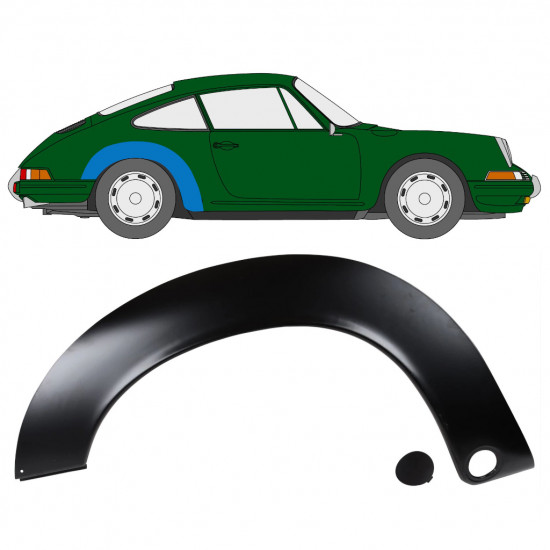 Pannello di riparazione parafango posteriore per Porsche 911 1964-1974 / Destra 12708