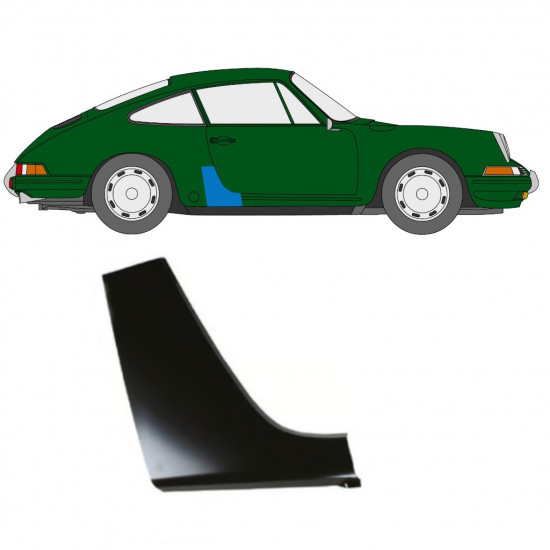 Pannello di riparazione parafango posteriore per Porsche 911 1964-1989 / Destra 12712