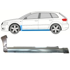 Lamiera di riparazione sottoporta completo e parafango anteriore per Audi A3 8P 2003-2012 / Sinistra / Set 11148