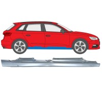 Sottoporta Lamiera Completo per Audi A3 8V 2012-2020 / Destra / HATCHBACK 17283