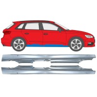 Sottoporta Lamiera Completo per Audi A3 8V 2012-2020 / Sinistra+Destra / HATCHBACK / Set 17285