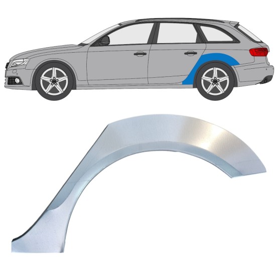 Pannello di riparazione parafango posteriore per Audi A4 B8 2007-2016 / Sinistra 16323