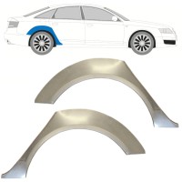 Pannello di riparazione parafango posteriore per Audi A6 C6 2004-2010 / Sinistra+Destra / Set 14746