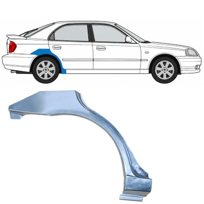 Pannello di riparazione parafango posteriore per Hyundai Accent 2000-2006 / Destra 7593