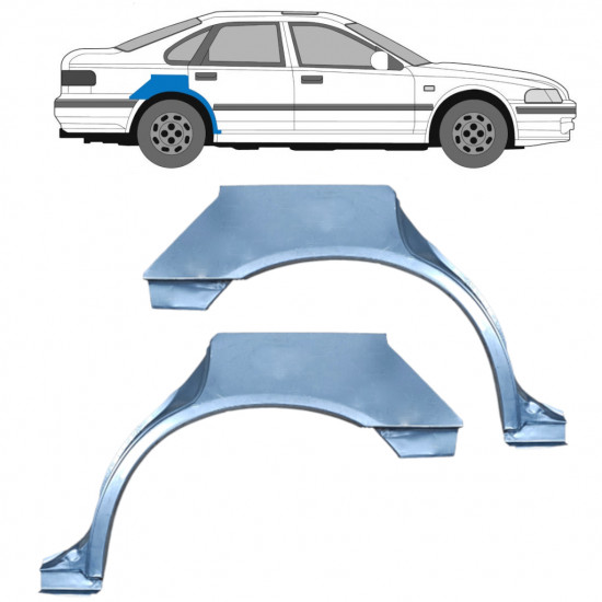 Pannello di riparazione parafango posteriore per Honda Accord 1993-1998 / Sinistra+Destra / Set 10629