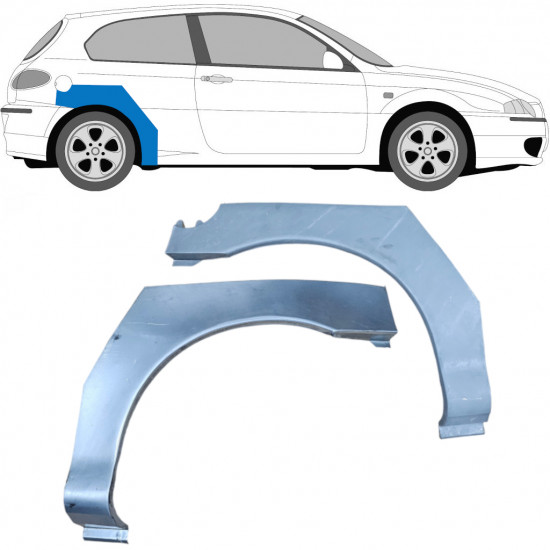 Pannello di riparazione parafango posteriore per Alfa Romeo 147 2000-2010 / Sinistra+Destra / Set 9269