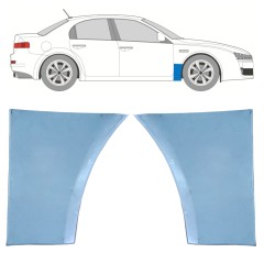 Pannello di riparazione parafango anteriore per Alfa Romeo 159 2005-2012 / Sinistra+Destra / Set 11279
