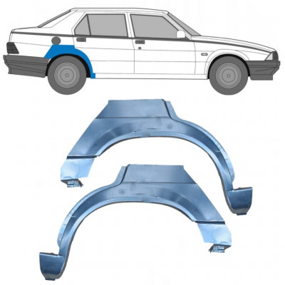 Pannello di riparazione parafango posteriore per Alfa Romeo 75 1985-1992 / Sinistra+Destra / Set 10440