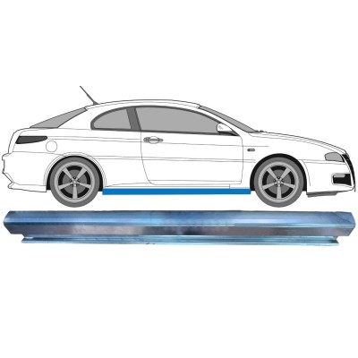 Pannello di riparazione sottoporta lamiera per Alfa Romeo GT 2003-2010 / Sinistra = Destra (simmetrico) 7174