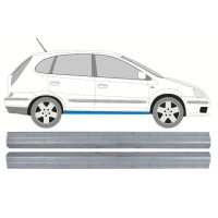 Pannello di riparazione sottoporta lamiera per Nissan Almera Tino 2000-2006 / Sinistra = Destra (simmetrico) / Set 10649