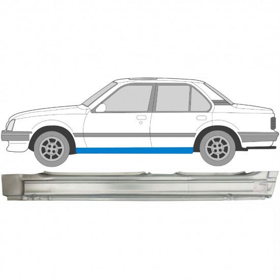 OPEL ASCONA / V CAVALIER 1981-1988 PANNELLO DI RIPARAZIONE DELLA SOGLIA / SINISTRA