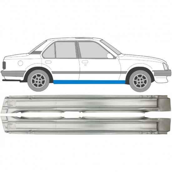 OPEL ASCONA / V CAVALIER 1981-1988 PANNELLO DI RIPARAZIONE DELLA SOGLIA / SET