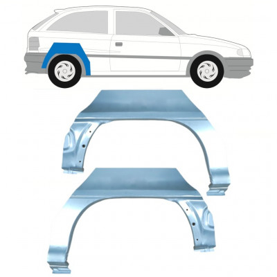 Pannello di riparazione parafango posteriore per Opel Astra 1991-2002 / Sinistra+Destra / Set 9680