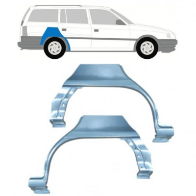 Pannello di riparazione parafango posteriore per Opel Astra 1991-2002 / Sinistra+Destra / COMBI / Set 9685