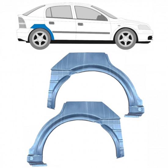 Pannello di riparazione parafango posteriore per Opel Astra 1998-2009 / Sinistra+Destra / Set 9167