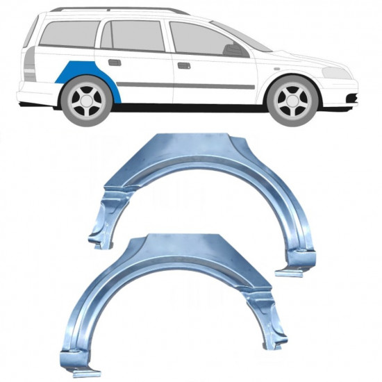 Pannello di riparazione parafango posteriore per Opel Astra 1998-2009 / Sinistra+Destra / COMBI / Set 10434