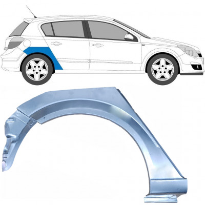 Pannello di riparazione sezione inferiore parafango posteriore per Opel Astra 2003-2014 / Destra 6870