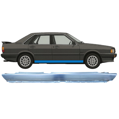 Sottoporta Lamiera Completo per Audi 80 B2 1978-1986 / Destra 9114