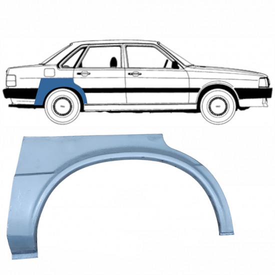 Pannello di riparazione parafango posteriore per Audi 80 B2 1978-1986 / Destra 8891