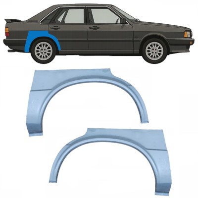 Pannello di riparazione parafango posteriore per Audi 80 B2 1978-1986 / Sinistra+Destra / Set 10505