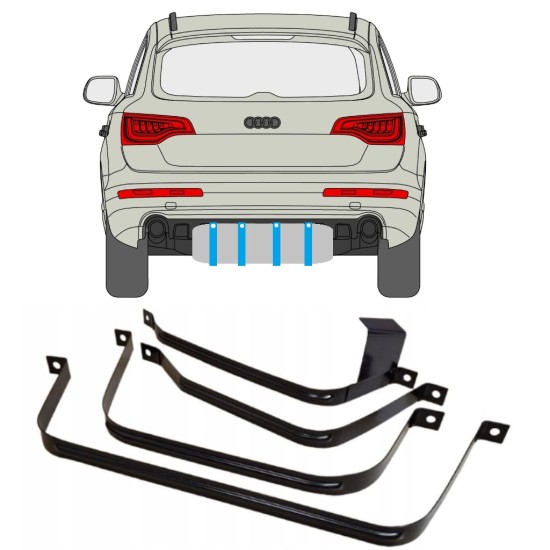 Cinghie serbatoio carburante per Audi Q7 2005-2015 15029 Cinghie serbatoio carburante per Audi Q7 2005-2015 15029