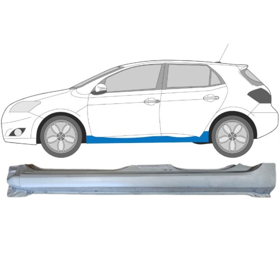 Sottoporta Lamiera Completo per Toyota Auris 2007-2012 / Sinistra 15090