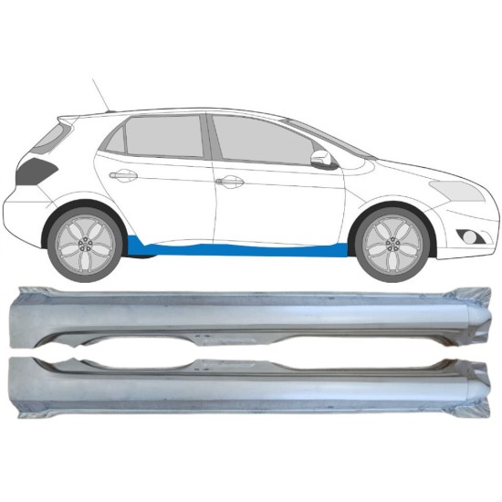 Sottoporta Lamiera Completo per Toyota Auris 2007-2012 / Sinistra+Destra / Set 15091