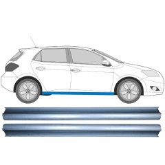 Pannello di riparazione sottoporta lamiera per Toyota Auris 2007-2012 / Sinistra+Destra / Set 11379