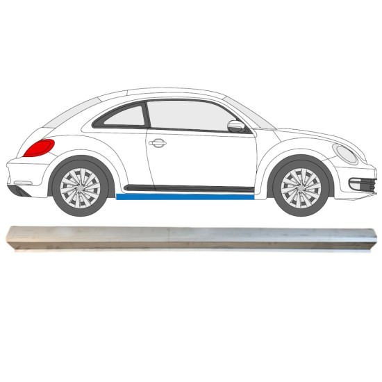 Pannello di riparazione sottoporta inferiore per Volkswagen Beetle 2011-2019 / Destra 15095
