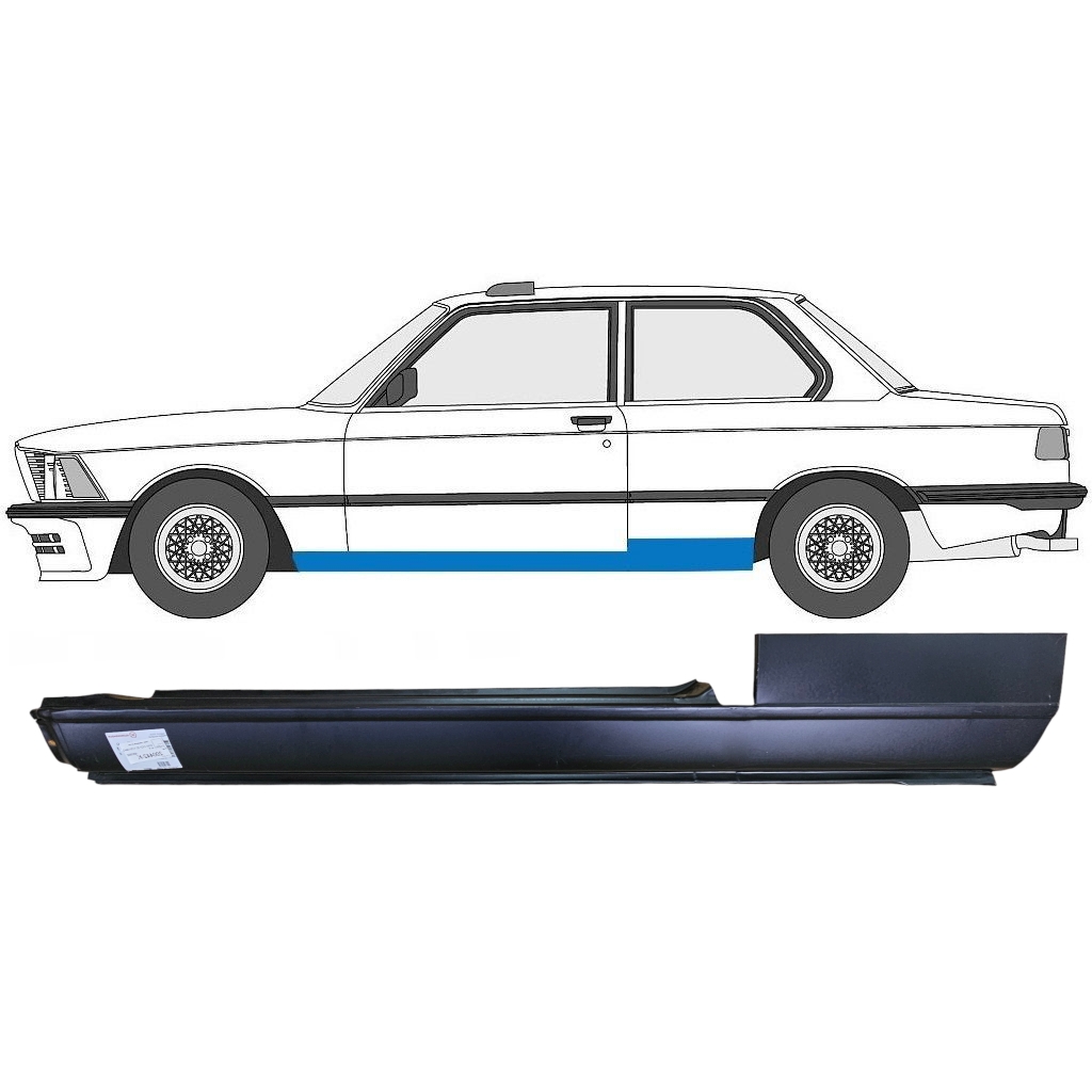 BMW 3 E21 1975-1984 2 PORTA COMPLETO PANNELLO DI RIPARAZIONE DELLA SOGLIA / COPPIA