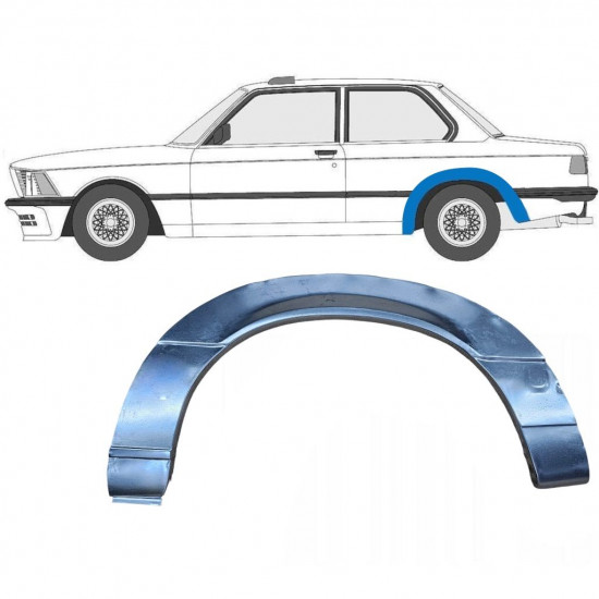 BMW 3 E21 1975-1984 2 PORTA PASSARUOTA POSTERIORE / SINISTRA