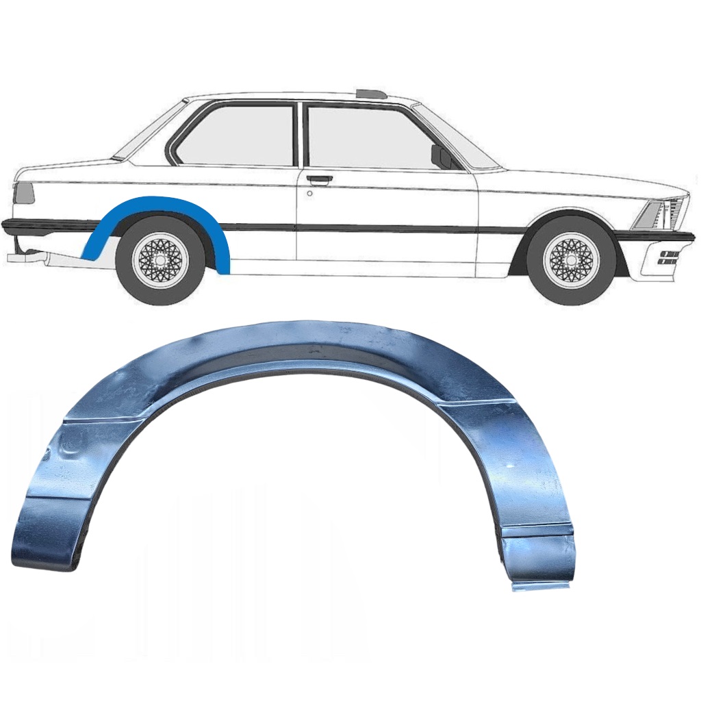 BMW 3 E21 1975-1984 2 PORTA PASSARUOTA POSTERIORE / DESTRA