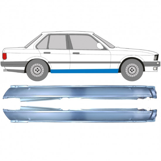 BMW 3 E30 1982-1993 4 PORTA COMPLETO PANNELLO DI RIPARAZIONE DELLA SOGLIA / COPPIA