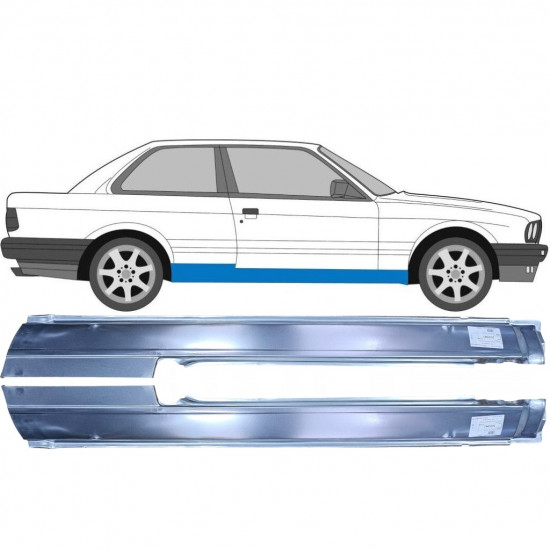 BMW 3 E30 1982-1994 2 PORTA COMPLETO PANNELLO DI RIPARAZIONE DELLA SOGLIA / COPPIA