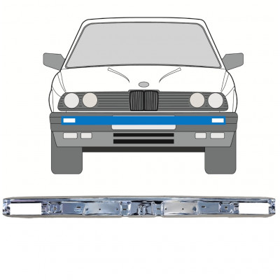 BMW 3 E30 1982-1987 FRONTALE PARAURTI CROMO