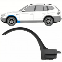 Modanatura parafango anteriore per BMW X3 2003-2010 / Sinistra 8342