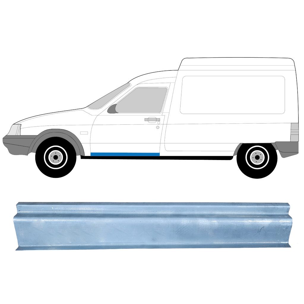 Pannello Di Riparazione Sottoporta Lamiera Per Citroen C15 1984-2005 / Sinistra 11563
