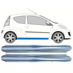 Pannello di riparazione sottoporta lamiera per Citroen C1 2005-2012 / Sinistra+Destra / Set 10711
